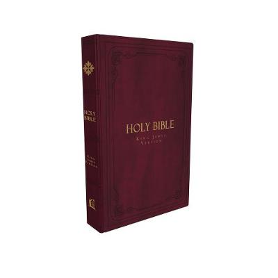 KJV Holy Bible: Large Print Thinline, Burgundy Leathersoft, Red Letter, Comfort Print: King James Version