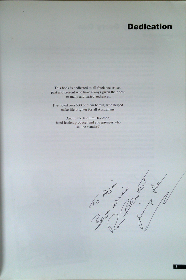 You, Me and Gerry Gee: 60 Years of Australian Showbiz (SIGNED)