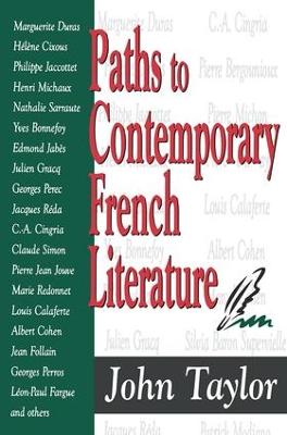 Paths to Contemporary French Literature: Volume 1