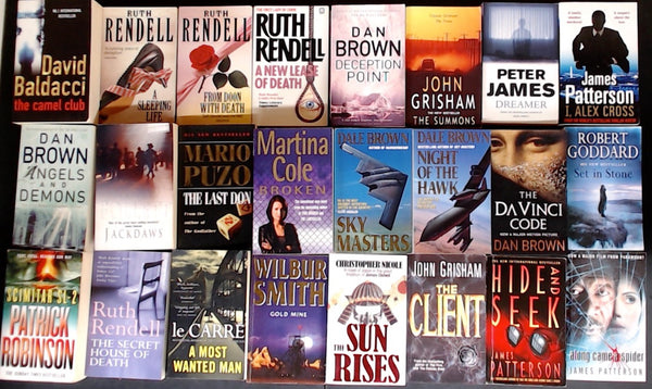 Secondhand Mass Market Crime Fiction & Thriller Bargain Book Box DSH1181