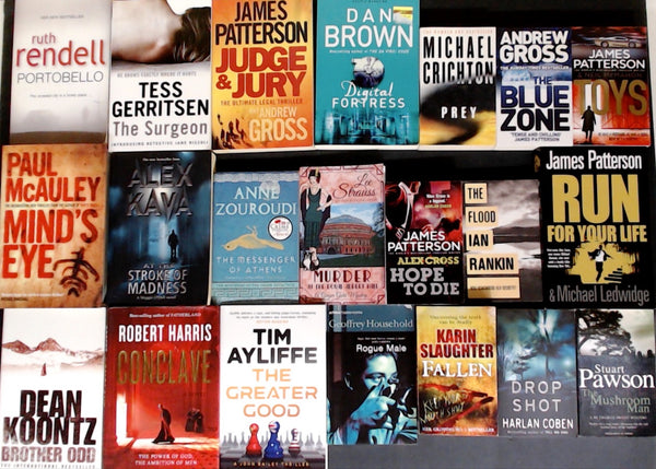 Secondhand Psychological Thriller &amp; Crime Bargain Book Box DSH1189