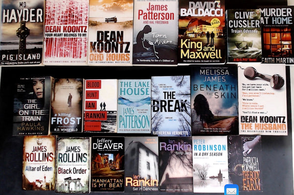 Secondhand  Crime Fiction & Thriller Bargain Book Box DSH1190