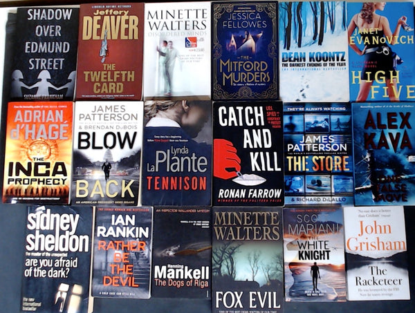 Secondhand  Crime Fiction & Thriller Bargain Book Box DSH1196