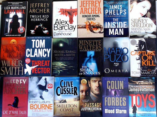 Secondhand  Crime Fiction & Thriller Bargain Book Box DSH1202