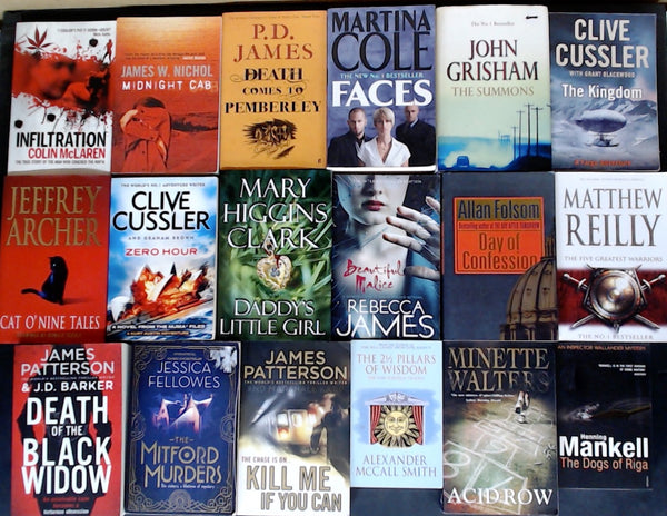 Secondhand  Crime Fiction & Thriller Bargain Book Box DSH1215