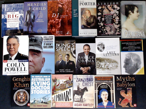 Secondhand History and Biography Bargain Book Box DSH1219