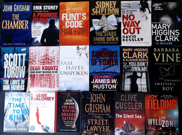 Secondhand  Crime Fiction & Thriller Bargain Book Box DSH1220