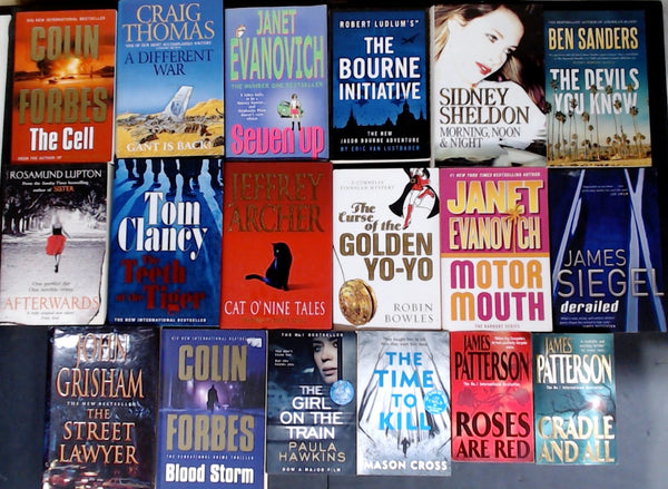 Secondhand  Crime Fiction & Thriller Bargain Book Box DSH1238