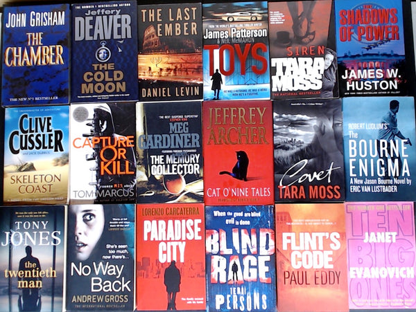 Secondhand  Crime Fiction & Thriller Bargain Book Box DSH1240