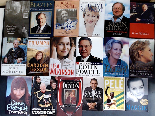 Secondhand Biography & Memoir Bargain Book Box DSH1247