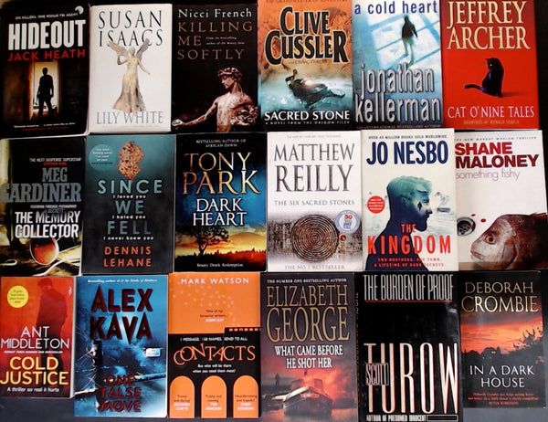 Secondhand  Crime Fiction & Thriller Bargain Book Box DSH1252