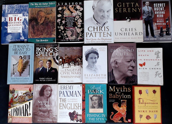Secondhand History and Biography Bargain Book Box DSH1253