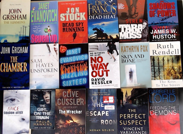 Secondhand  Crime Fiction & Thriller Bargain Book Box DSH1254