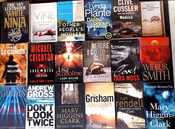 Secondhand  Crime Fiction & Thriller Bargain Book Box DSH1260