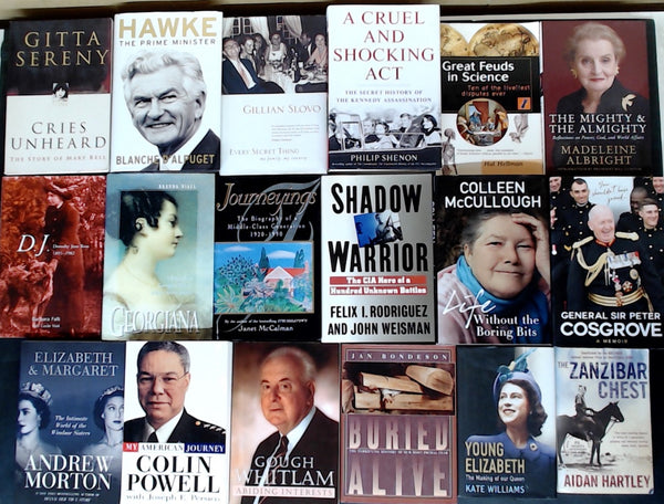 Secondhand History and Biography Bargain Book Box DSH1262