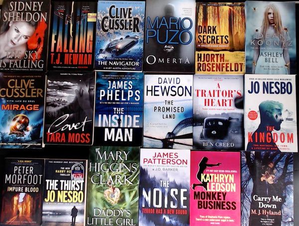 Secondhand  Crime Fiction & Thriller Bargain Book Box DSH1263