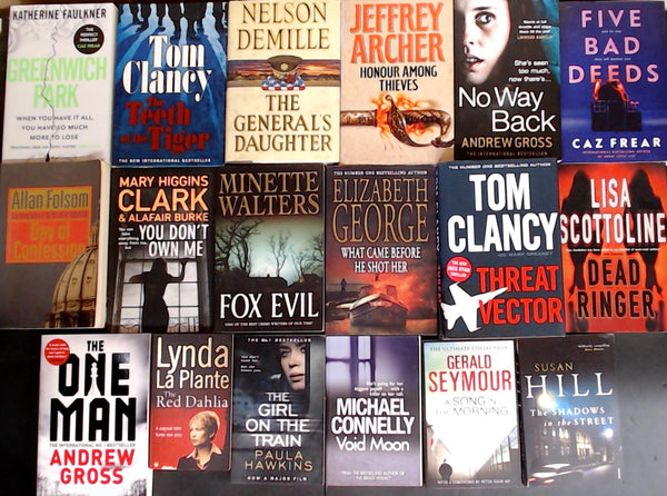 Secondhand  Crime Fiction & Thriller Bargain Book Box DSH1266