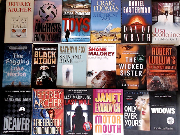 Secondhand  Crime Fiction & Thriller Bargain Book Box DSH1302