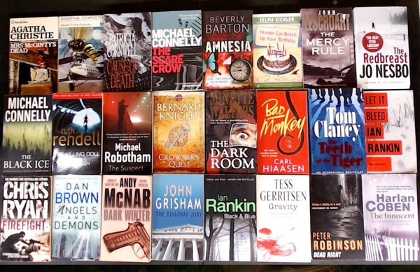 Secondhand Mass Market Crime Fiction & Thriller Bargain Book Box DSH1308