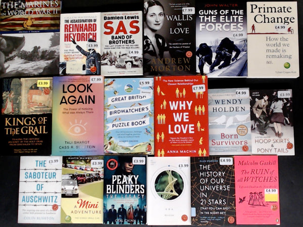 Showroom Sample Non-Fiction & History Bargain Book Box DSH1315