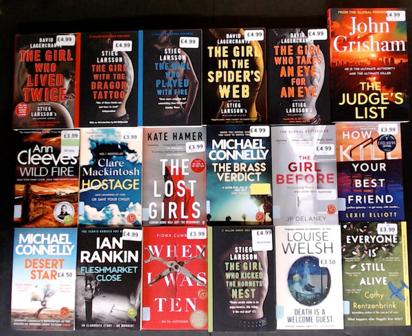 Showroom Sample Crime Fiction & Thriller Bargain Book Box DSH1321