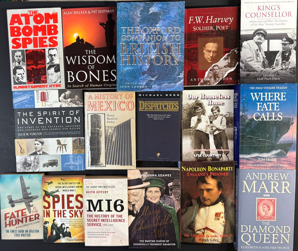 Secondhand History & Biography Bargain Book Box DSH757