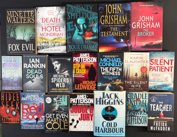 Secondhand Crime Fiction & Thriller Bargain Book Box DSH758