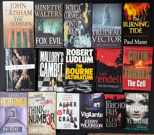 Secondhand Crime Fiction & Thriller Bargain Book Box DSH766