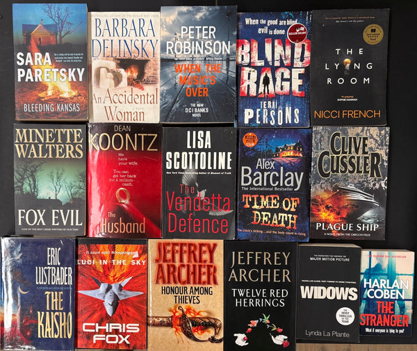 Secondhand Crime Fiction & Thriller Bargain Book Box DSH767