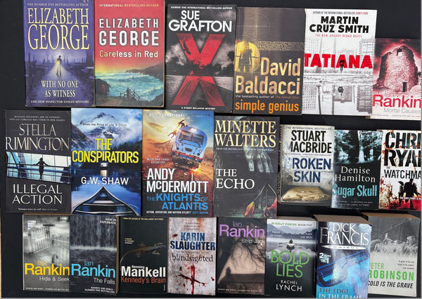 Secondhand Crime Fiction & Thriller Bargain Book Box DSH775