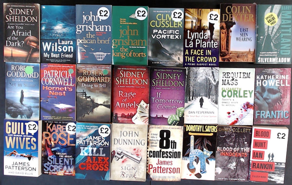 Secondhand Crime Fiction & Thriller Bargain Book Box DSH806