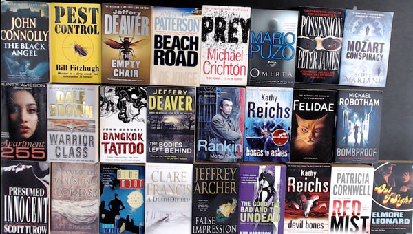 Secondhand Crime Fiction & Thriller Bargain Book Box DSH821