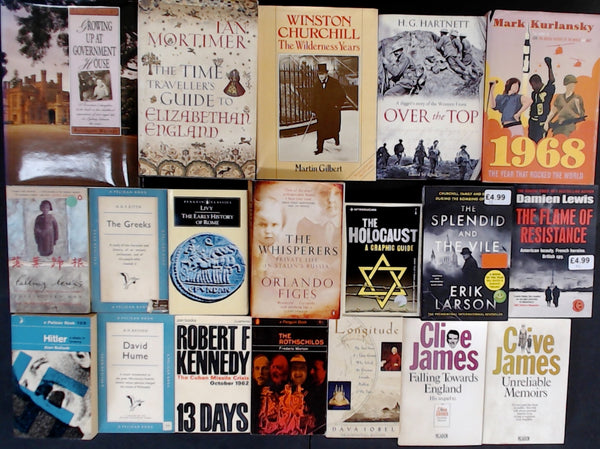 Secondhand History & Biography Bargain Book Box DSH826