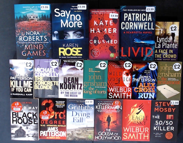 Showroom Sample Crime Fiction Thriller Bargain Book Box DSH915
