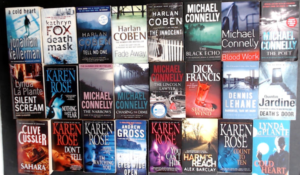 Secondhand Crime Fiction & Thriller Bargain Book Box DSH979