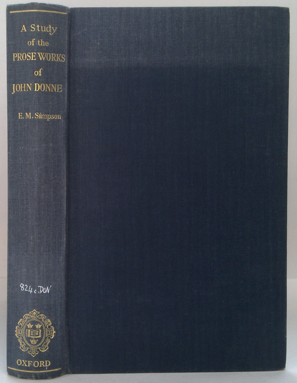 A Study Of The Prose Works Of John Donne