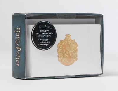 Harry Potter: Hufflepuff Crest Foil Gift Enclosure Cards: Set of 10