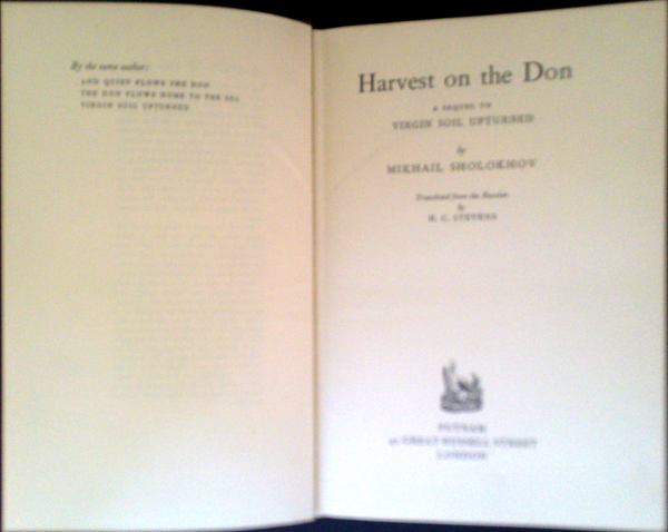 Harvest On The Don: A Sequel To Virgin Soil Uptursed