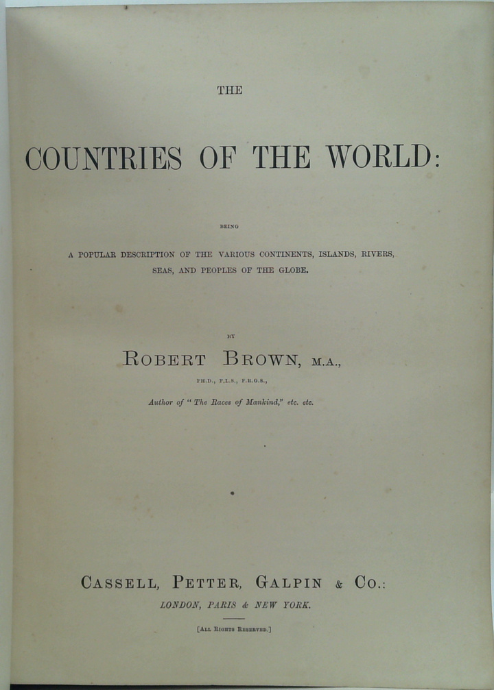 Countries Of The World (I-II & V-VI)