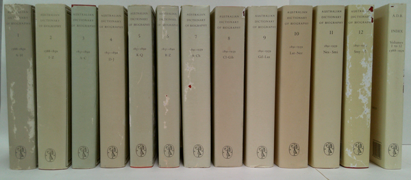 Australian Dictionary Of Biography ( 13-Volume Set)