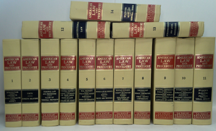  1962 American Law And Procedure (14-Volume Set)