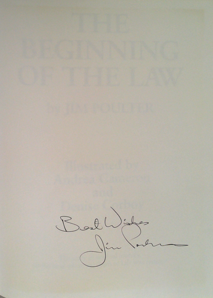 The Beginning Of The Law (SIGNED)