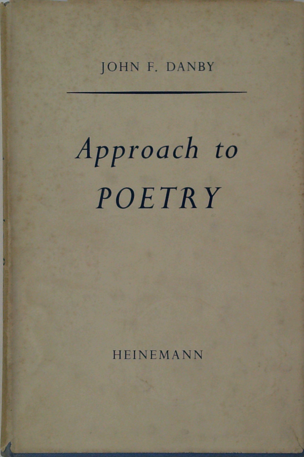 Approach To Poetry