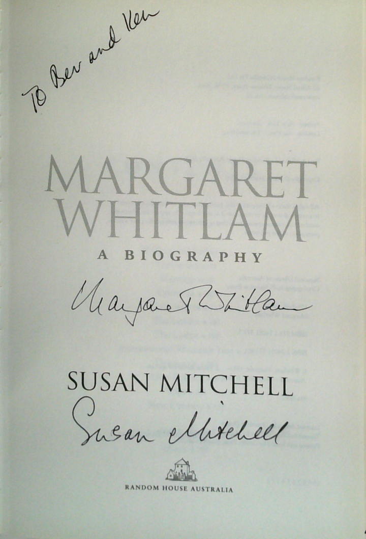 Margaret Whitlam: A Biography (SIGNED)