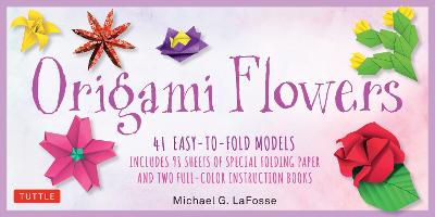 Origami Flowers Kit: 41 Easy-to-fold Models - Includes 98 Sheets of