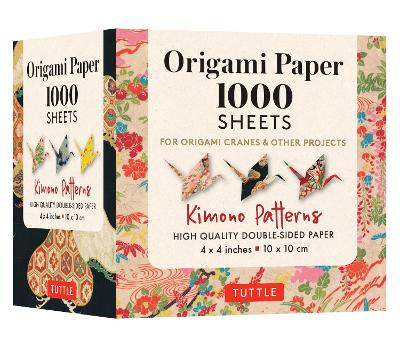 Origami Paper 1,000 sheets Kimono Patterns 4" (10 cm): Tuttle Origami
