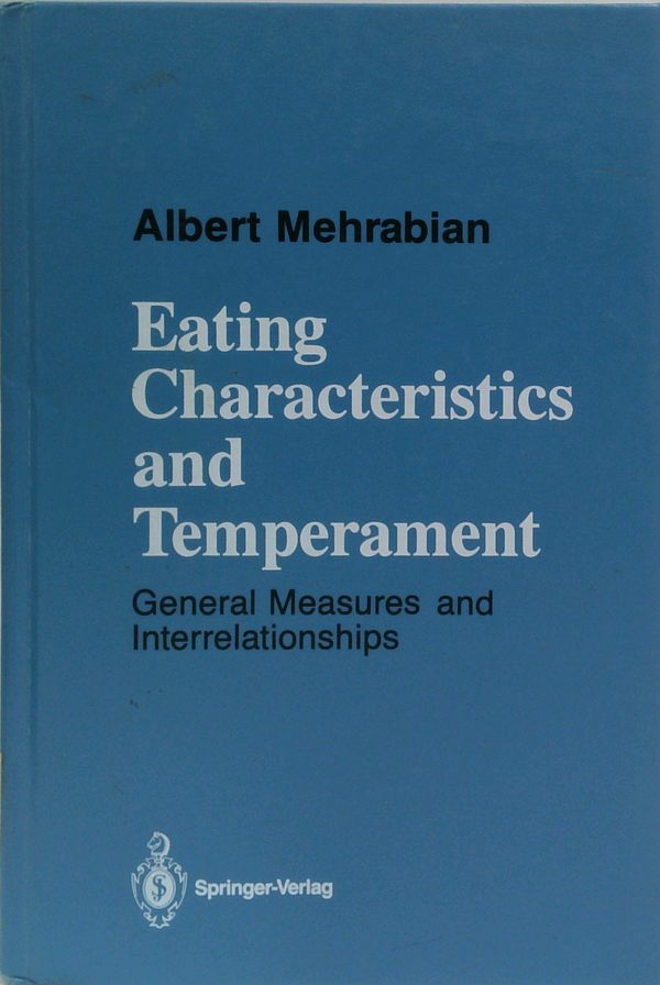 Eating Characteristics And Temperament: General Measures And Interrelationships