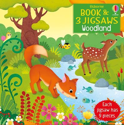 Usborne Book and 3 Jigsaws: Woodland