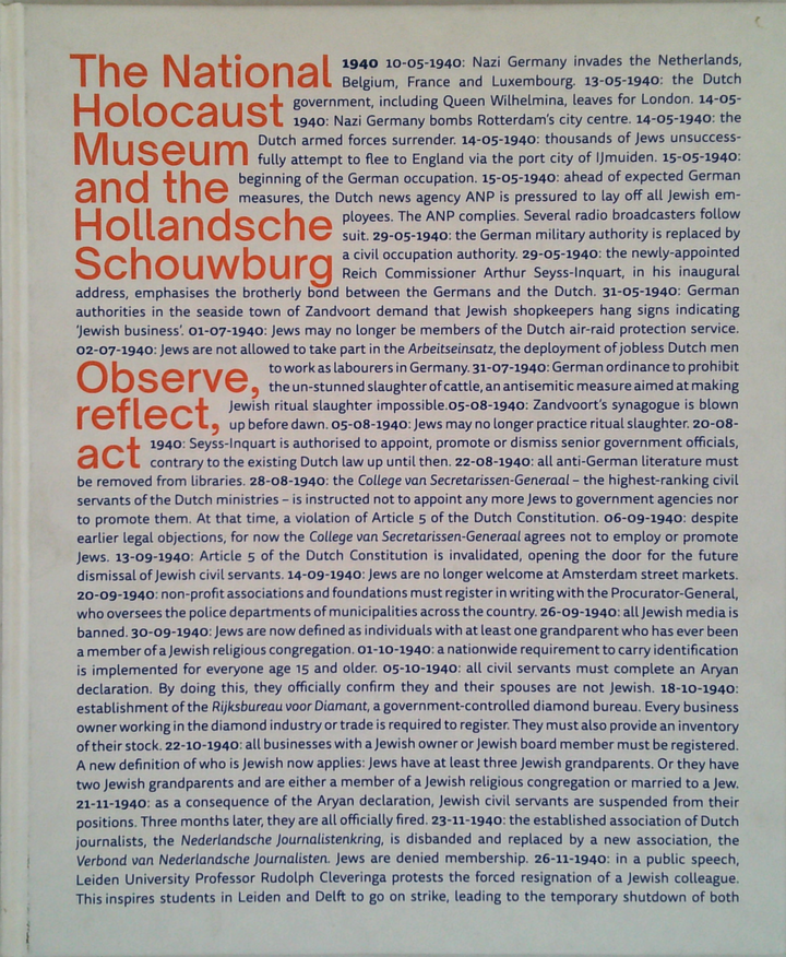 The National Holocaust Museum And The Hollandsche Schouwburg: Observe ...