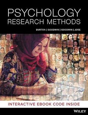 Psychology Research Methods, 1st Edition